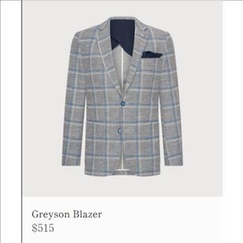 Men's Blazer Sz 48 By Blue Industry Compare at $475.00 Retail