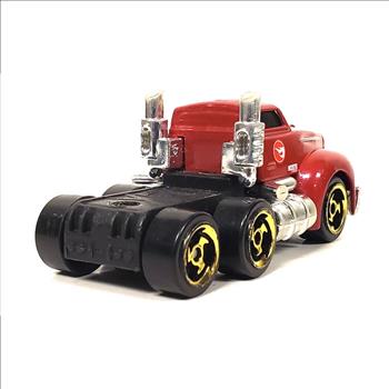 Vintage 2001 Mattel Hot Wheels Red Semi Truck Cap Die Cast 3.5