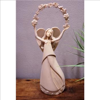 VTG Foundations  by Enesco Birthday Angel Figurine 2008