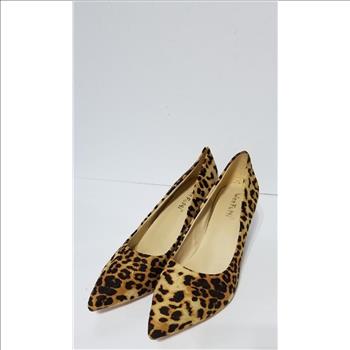 LEOPARD PRINT POINTED TOE HIGH HEELS- SIZE 9