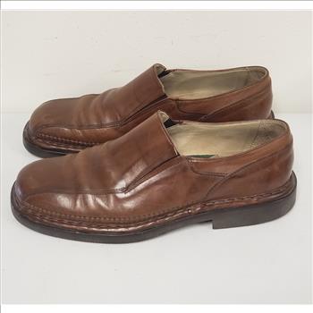 Vintage Galizio Torrezi Made in Italy Genuine Leather Brown Men's Loafers Sz 42/9-US