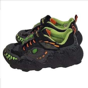 Skechers Boys O Saurus Lights 400112L Black Gray Running Shoes Sneakers Size 1.5 Vietnam