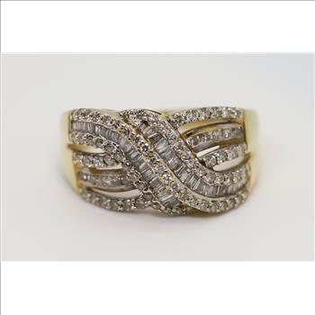 10 Kt Gold Diamond Ring 1.43 Carats
