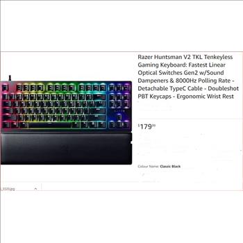 Razer Huntsman V2 TKL Tenkeyless Gaming Keyboard