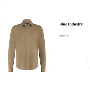 $255.00 Retail Men's Small Shirt Blue Industry