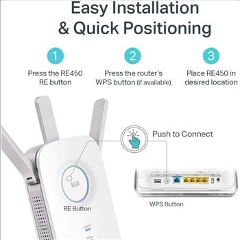 TP Link Mesh Wi-Fi Extender AC1750