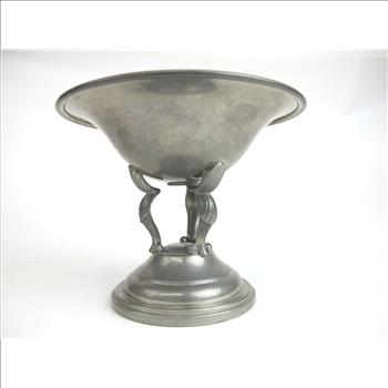 Hand Made Queen Art Pewter Dish - Made in Brooklyn N.Y