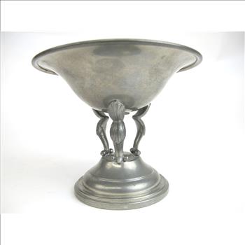 Hand Made Queen Art Pewter Dish - Made in Brooklyn N.Y