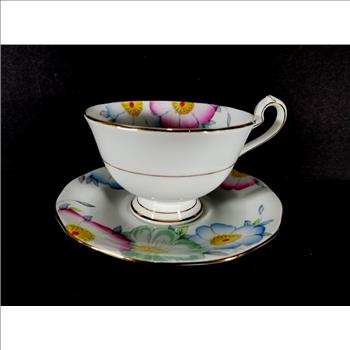 Queen Anne Bone China Tea Cup and Saucer