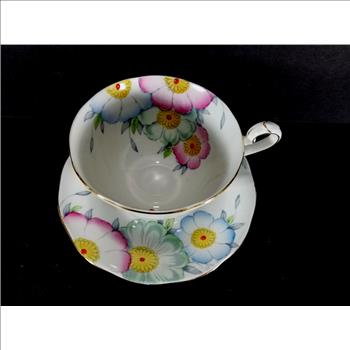 Queen Anne Bone China Tea Cup and Saucer