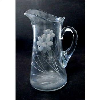  Vintage Hand Cut Crystal Pitcher
