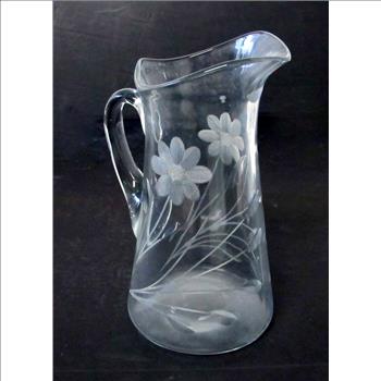  Vintage Hand Cut Crystal Pitcher