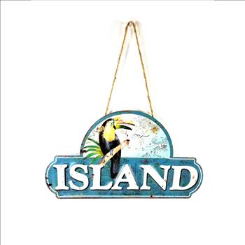 Custom Cutout Metal Sign - Life is better at the ISLAND