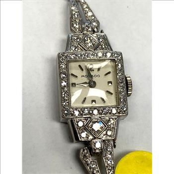 Movado Diamond & Platinum Watch $4,000.00