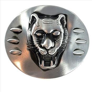 3D Metal Pewter Panther Belt Buckle