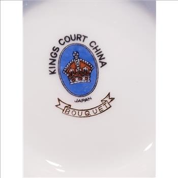 VTG Kings Court China Bouquet Porcelain Sugar Bowl-Japan