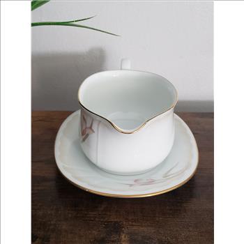 VTG Noritake Ireland 3360 Sonata Gravy Boat with Plate