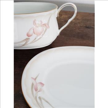 VTG Noritake Ireland 3360 Sonata Gravy Boat with Plate