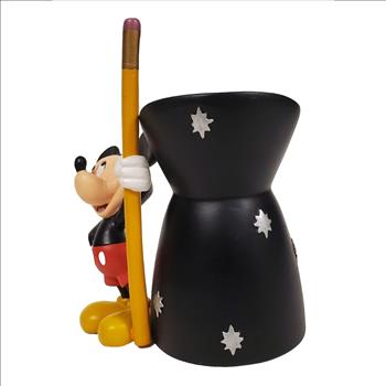 Disney Mickey Mouse Resin Pencil Holder Magic Hat Figure 6