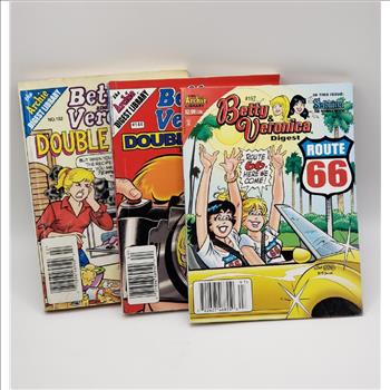 Set of 3 The Archie's Digest Library Comic Books - Betty and Veronica