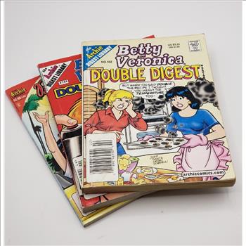 Set of 3 The Archie's Digest Library Comic Books - Betty and Veronica