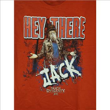 NWT Hey There Jack Duck Dynasty A&E Red 100% Cotton T-Shirt Sz XL Mexico AE99