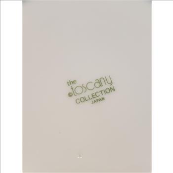 VTG The Toscany Collection Japan Porcelain Teapot with Stainless Steel Handle