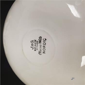Vintage England J&G Meakin Classic White Nordic Porcelain Cup & Saucer