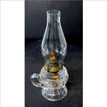 Antique Cable Font Finger Oil Lamp