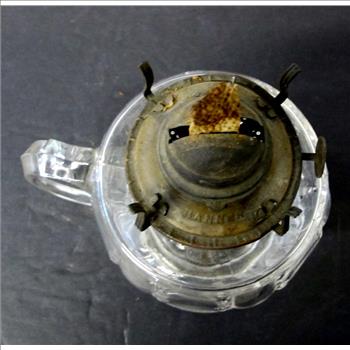 Antique Cable Font Finger Oil Lamp