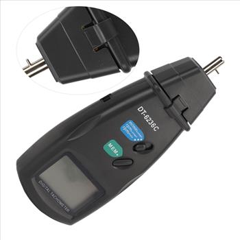 DT6236C Non-Contact Digital LCD Laser Photo Tachometer RPM Tester Speed Meter