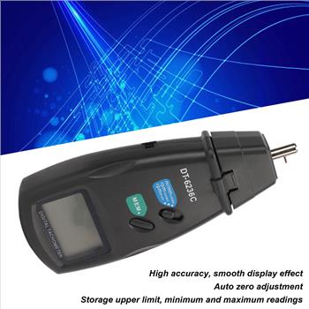 DT6236C Non-Contact Digital LCD Laser Photo Tachometer RPM Tester Speed Meter