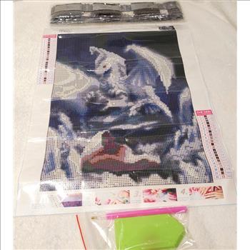 DIY Diamond Painting Kit Dragon Unframed 12