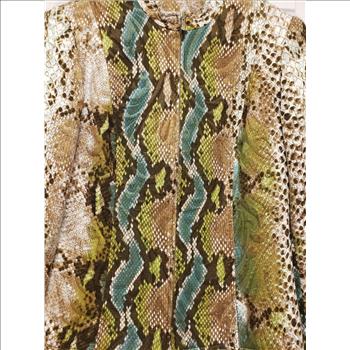 VTG Snake Skin Pattern Full-Zip Women's Long Sleeve Jacket Sz S Canada