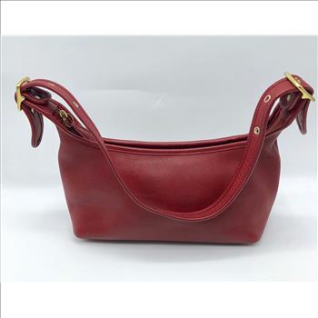 COACH Red Leather Hobo Bag