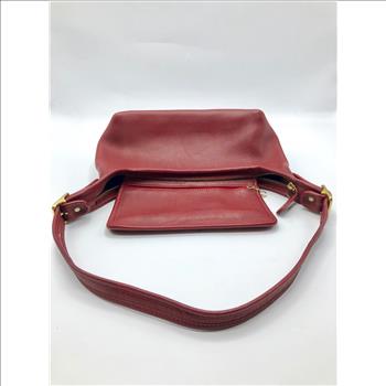 COACH Red Leather Hobo Bag