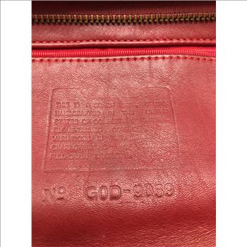 COACH Red Leather Hobo Bag