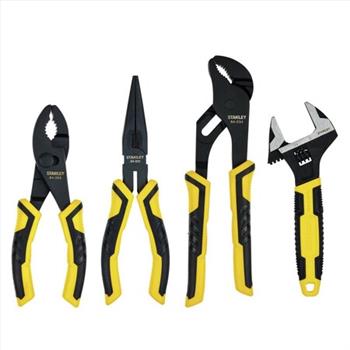 Stanley 4 Piece Plier Set New