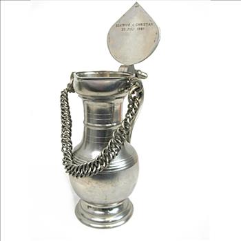 Solid Pewter Pitcher - 1981