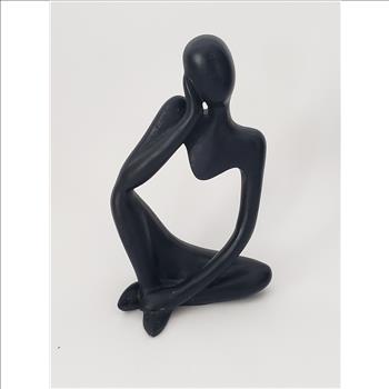 Abstract Thinker Black Resin Statue 5