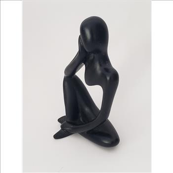 Abstract Thinker Black Resin Statue 5
