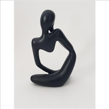 Abstract Thinker Black Resin Statue 5