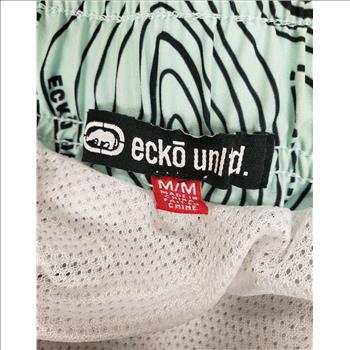 Ecko Unlimited Green Abstract Pattern Print Men's Boardshort Sz M