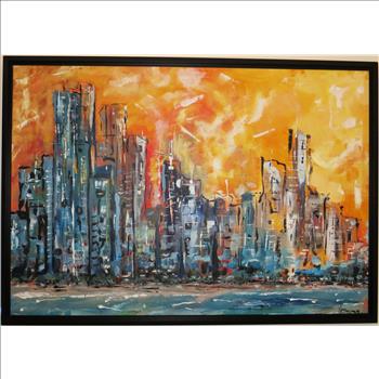 Original  Figurative Expressionism Artwork Sign by Artist 39x28 $8.589