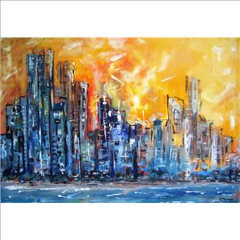 Original  Figurative Expressionism Artwork Sign by Artist 39x28 $8.589