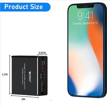 HDMI 4K x 2K Stereo Audio Converter Extractor HDMI to HDMI+Optical SPDIF 3.5mm