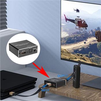 HDMI 4K x 2K Stereo Audio Converter Extractor HDMI to HDMI+Optical SPDIF 3.5mm