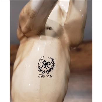 VTG Porcelain Boxer Dog Figurine -Japan