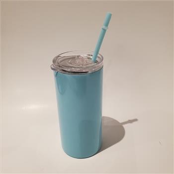 Dinosaur Tumbler With Straw Teal