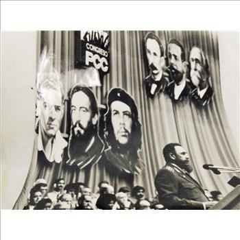 5 RARE 1980's Original Glossy Pictures of Fidel Castro of Cuba